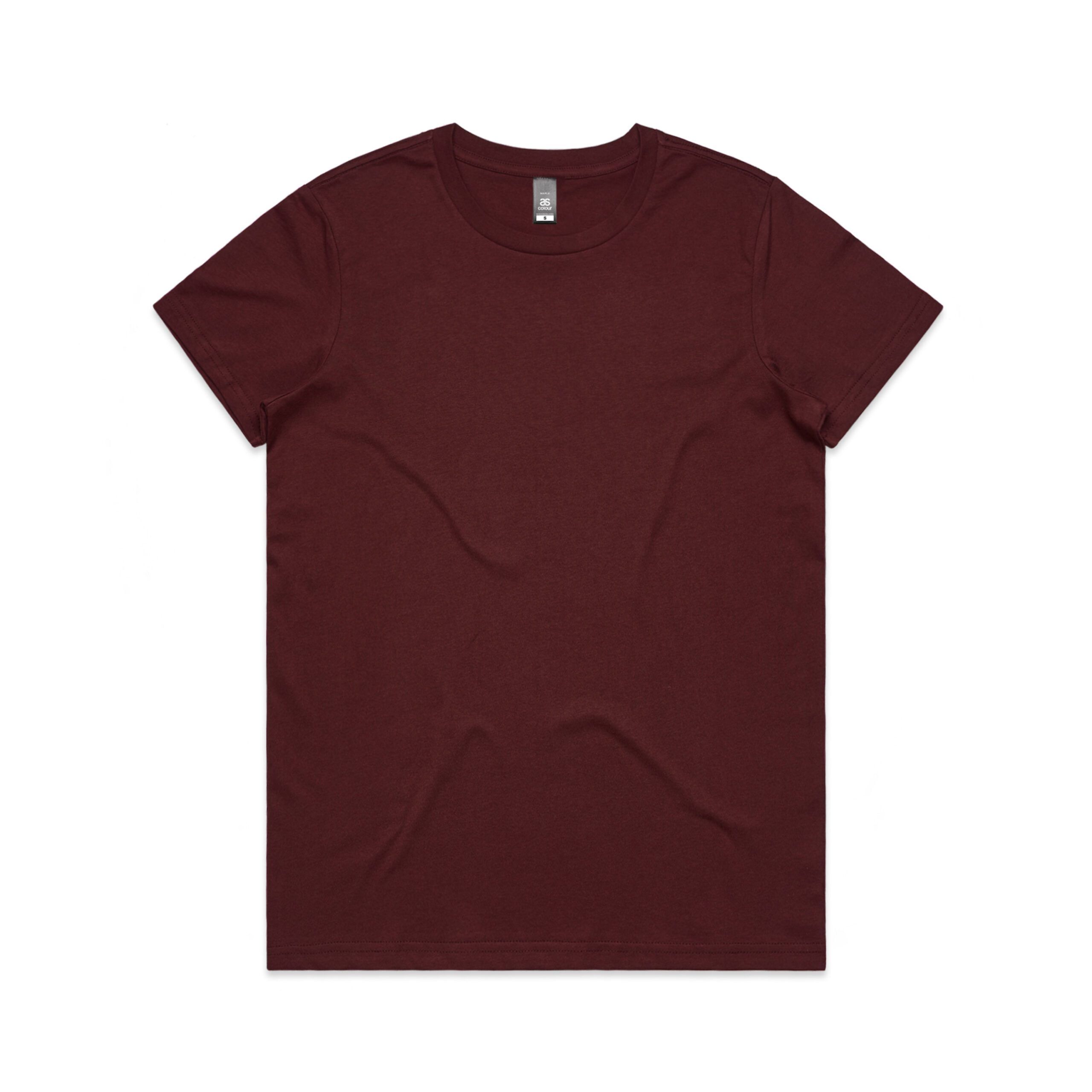 ASColour Womens Maple Tee burgundy scaled ASColour Womens Maple Tee burgundy scaled